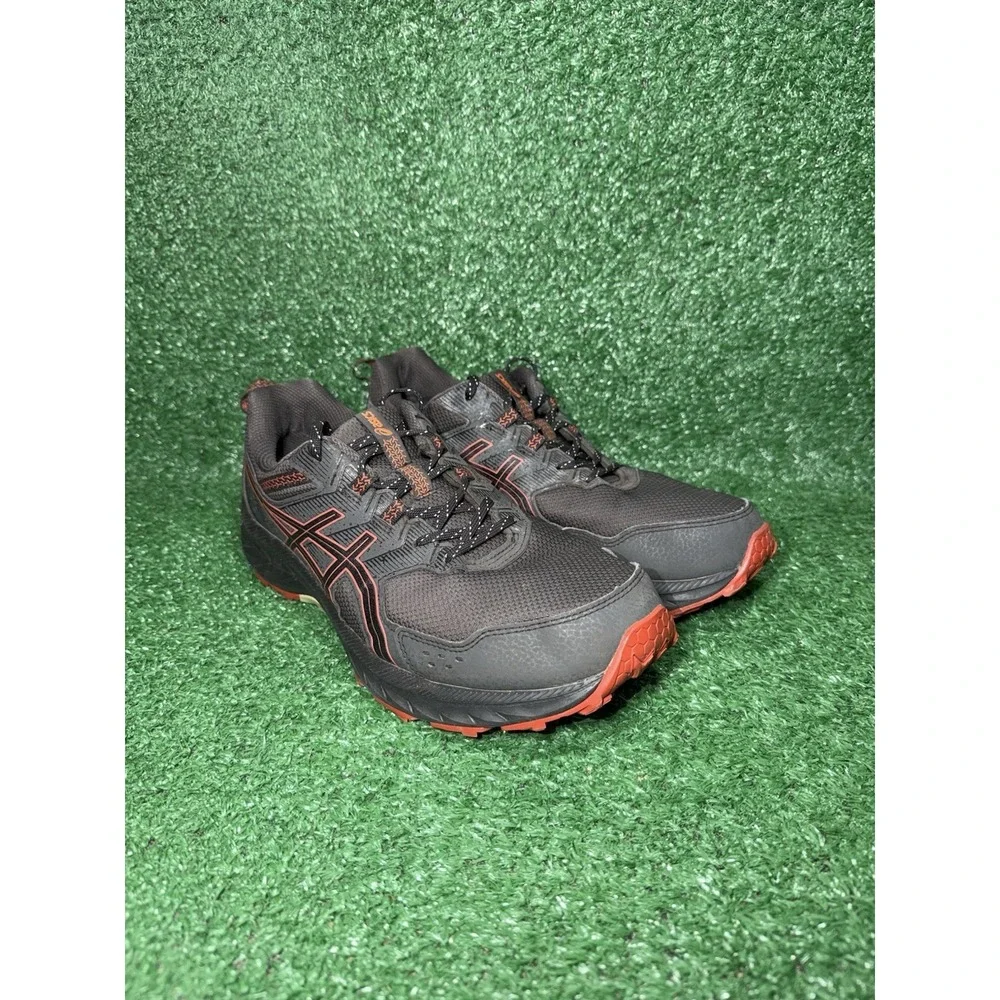 ASICS GEL-Venture 9 Mens Size‎ 10 Extra Wide Grey Orange Trail Running Shoes